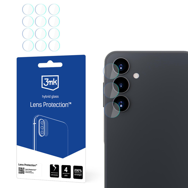 Hibridinis stiklas kameros objektyvui 3mk objektyvo apsaugai, skirtas „Samsung Galaxy A16“