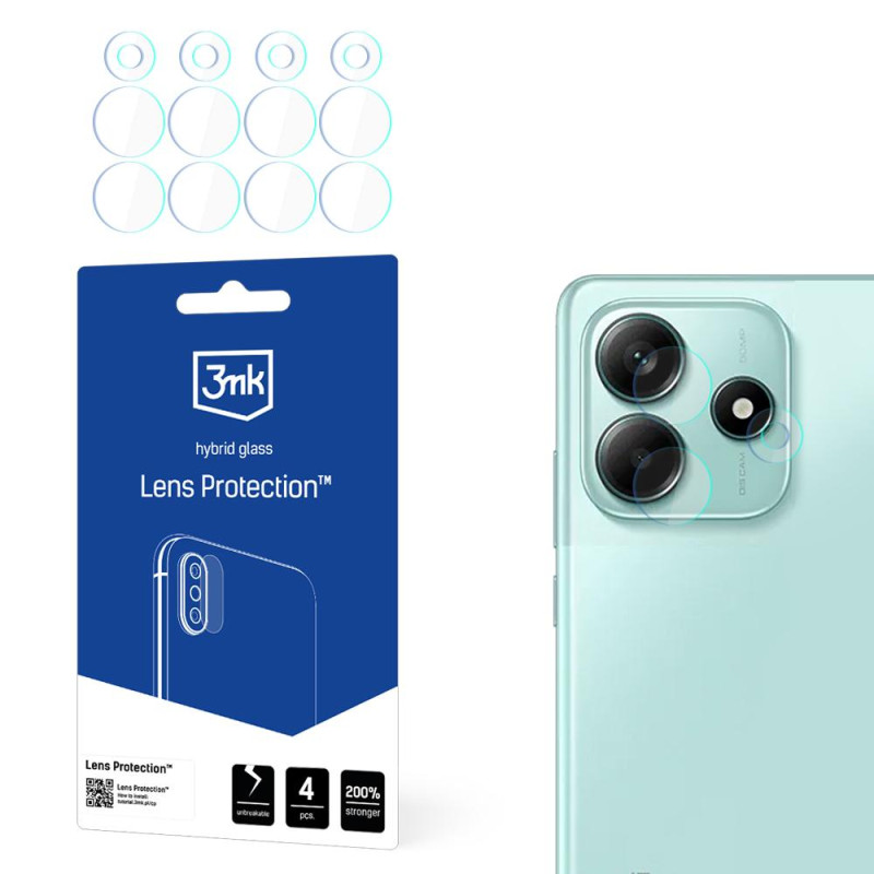Hibridinis stiklas kameros objektyvui 3mk objektyvo apsaugai, skirtas „Xiaomi Redmi Note 14 5G“