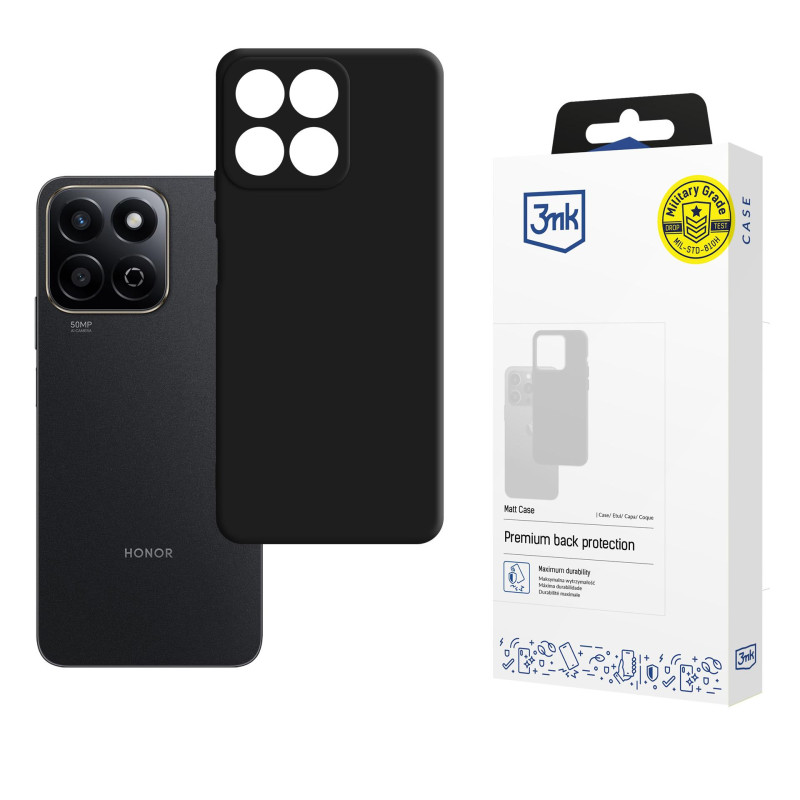 3mk matinis dėklas, skirtas „Honor 200 Smart“ - juodas