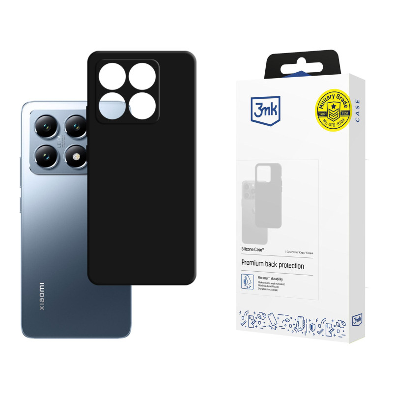 3mk silikoninis dėklas, skirtas „Xiaomi 14T“ - juodas