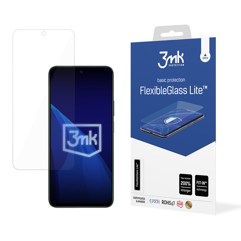 Hibridinis stiklas 3mk FlexibleGlass Lite™, skirtas Honor X7c 4G / 5G