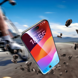 Ugreen SP630 grūdinto stiklo dėklas su tvirtinimo rėmeliu iPhone 16 Pro Max (2 vnt.)