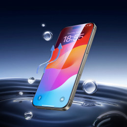 Ugreen SP630 grūdinto stiklo dėklas su tvirtinimo rėmeliu iPhone 16 Pro Max (2 vnt.)