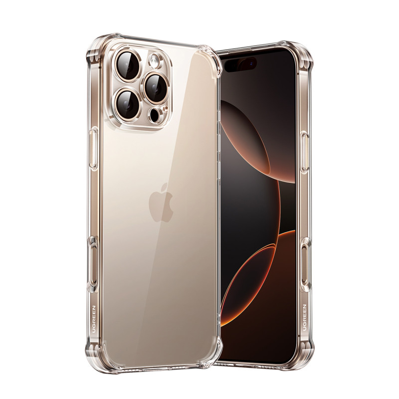 „Ugreen Bright Cushioned CA101“ dėklas, skirtas „iPhone 16 Pro Max“ – skaidrus