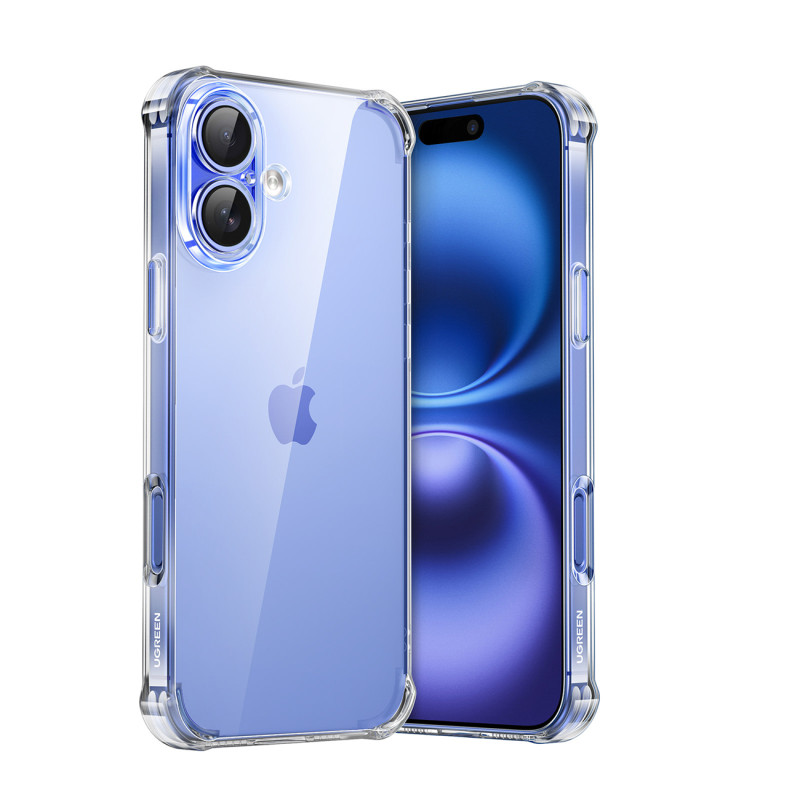 „Ugreen Bright Cushion CA101“ dėklas, skirtas „iPhone 16 Plus“ – skaidrus