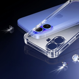 „Ugreen Bright Cushion CA101“ dėklas, skirtas „iPhone 16 Plus“ – skaidrus