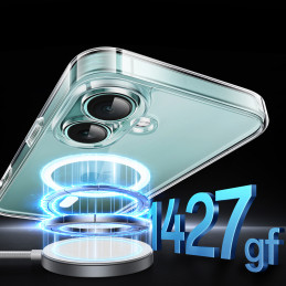 „Ugreen Classy Clear“ magnetinis dėklas su „MagSafe“, skirtas „iPhone 16“ – skaidrus