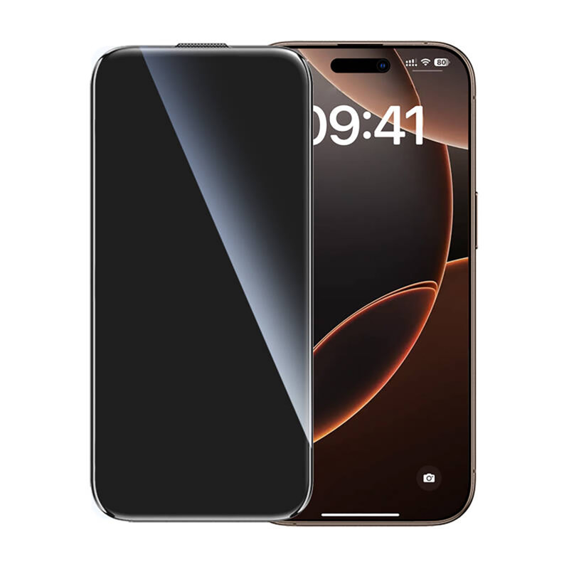 „Ugreen“ grūdinto stiklo apsauginis stiklas su montavimo rėmeliu, skirtas „iPhone 16 Pro Max“