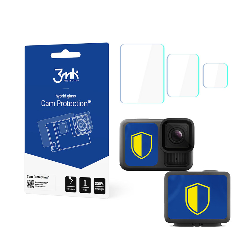 3mk kameros apsauginis stiklas GoPro Hero 13 kamerai