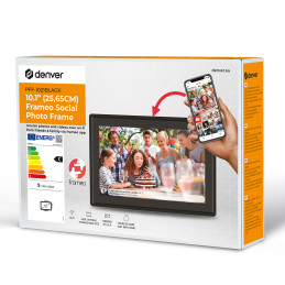 Denver Frameo PFF-1021B 10.1" skaitmeninis rėmelis - juodas