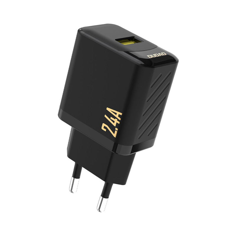 Dudao A23 2.4A USB-A įkroviklis - juodas