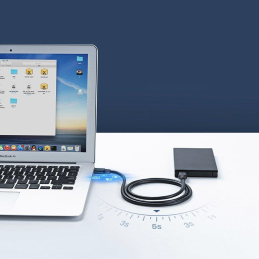 Ugreen US128 10370 USB-A 3.0 / USB-A 3.0 5Gb/ s kabelis 1m - juodas