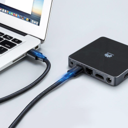 Ugreen US128 10370 USB-A 3.0 / USB-A 3.0 5Gb/ s kabelis 1m - juodas
