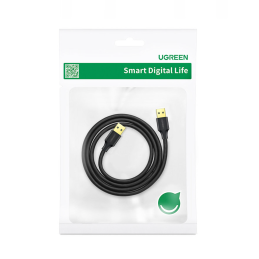 Ugreen US128 10371 USB-A 3.0 / USB-A 3.0 5Gb/ s kabelis 2m - juodas