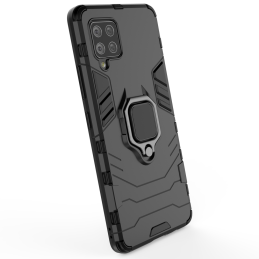 „Ring Armor Hybrid“ šarvuotas dėklas + magnetinis laikiklis „Samsung Galaxy A42 5G“, juodas