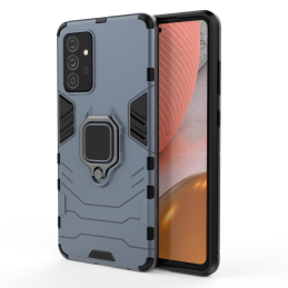 „Ring Armor Hybrid Armor“ dėklas + magnetinis laikiklis „Samsung Galaxy A72 4G“, mėlynas