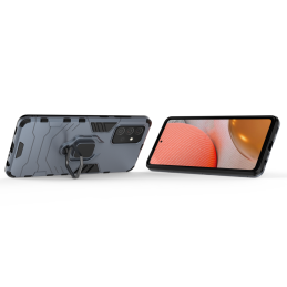 „Ring Armor Hybrid Armor“ dėklas + magnetinis laikiklis „Samsung Galaxy A72 4G“, mėlynas
