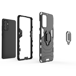 „Ring Armor Hybrid Armor“ dėklas + magnetinis laikiklis „Samsung Galaxy A72 4G“, mėlynas
