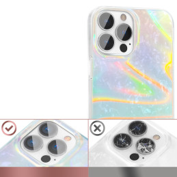 Kingxbar Shell serijos prabangus elegantiškas dėklas, skirtas iPhone 13 Pro perlų mėlynai