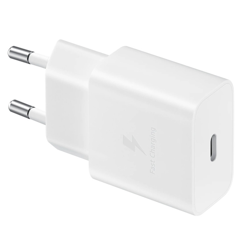 Samsung EP-T1510NWEGEU 15W PD USB-C AFC sieninis įkroviklis - baltas