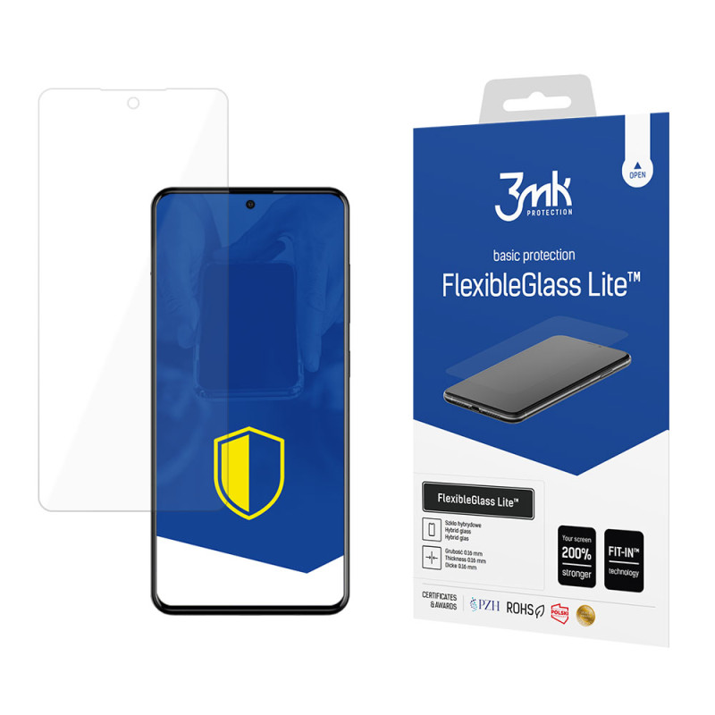 Hibridinis stiklas 3mk FlexibleGlass Lite™, skirtas Samsung Galaxy A72 4G