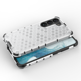 „Samsung Galaxy S23“ korio formos dėklas, šarvuotas hibridinis dėklas, juodas