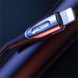 „Joyroom Sharp“ serijos S-M411 USB-A / „Lightning“ 3A laidas 1,2 m su įkrovimo indikatoriumi - juodas