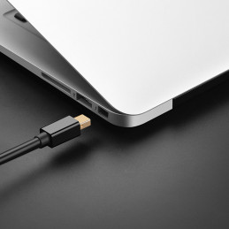 Ugreen Mini DisplayPort - DisplayPort kabelis 1,5 m juodas (MD105)