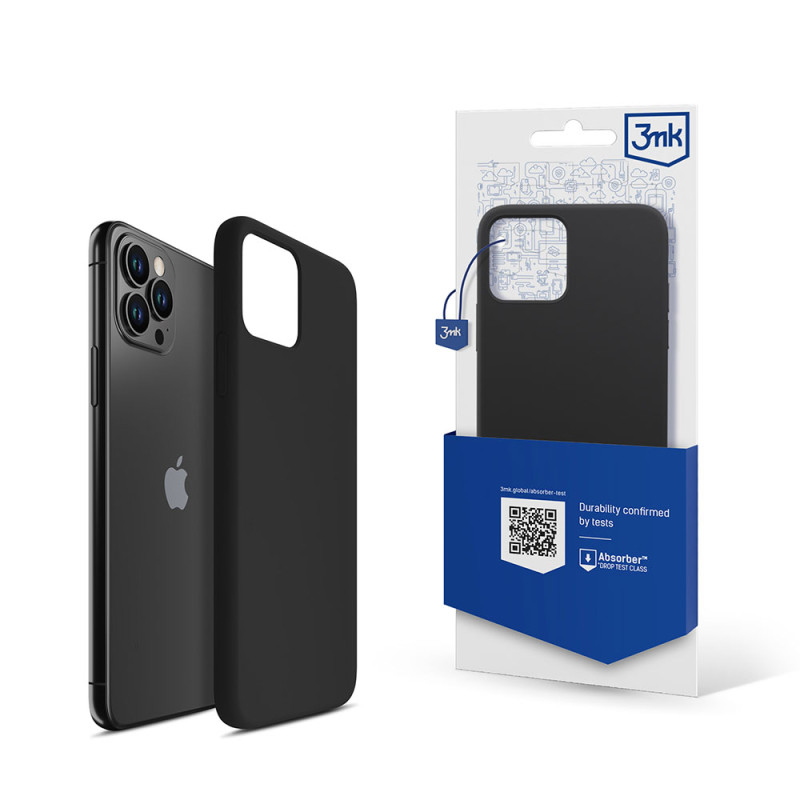3mk silikoninis dėklas, skirtas iPhone 11 Pro - juodas