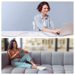 „Joyroom Multi-Color Series A14“ USB-C / „Lightning“ 20W laidas 1,2 m – mėlynas
