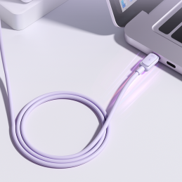 „Joyroom Multi-Color Series A14“ USB-C / USB-C 100W laidas 1,2 m – violetinis