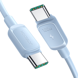 „Joyroom Multi-Color Series A14“ USB-C / USB-C 100W laidas 1,2 m – mėlynas