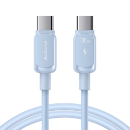 „Joyroom Multi-Color Series A14“ USB-C / USB-C 100W laidas 1,2 m – mėlynas