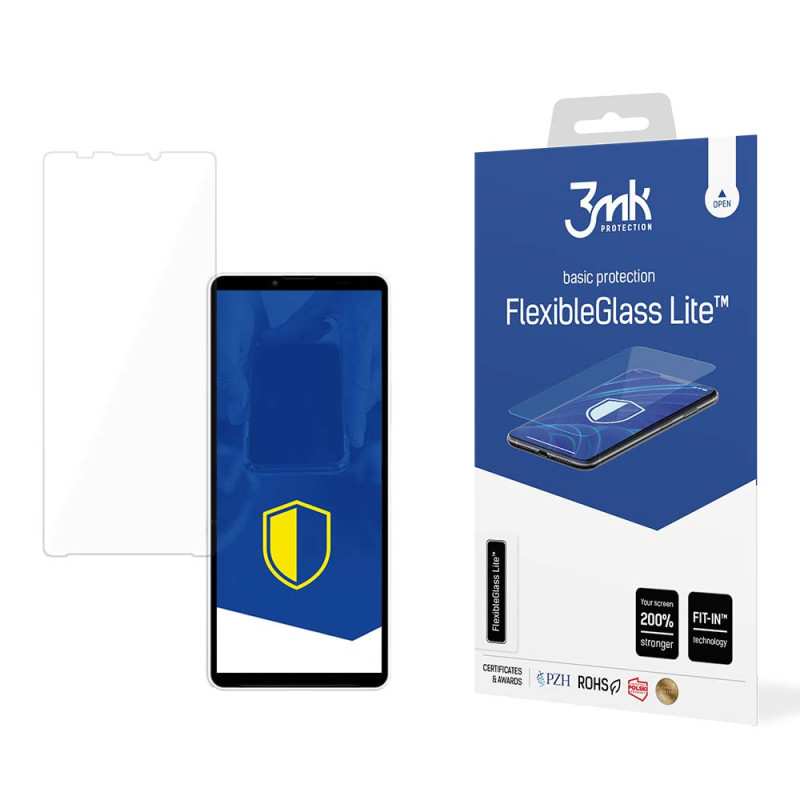 Hibridinis stiklas 3mk FlexibleGlass Lite™, skirtas Sony Xperia 10 V