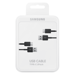 USB C laidas 480Mb/ s 5A 1.5m Samsung EP-DG930MBEGWW - juodas (2 vnt. rinkinys)