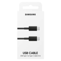 Samsung EP-DN975BBEGWW USB-C - USB-C 480Mb/ s 5A 1m kabelis - juodas