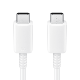 Samsung EP-DN975BWEGWW USB-C - USB-C 5A 480Mb/ s kabelis 1m - baltas