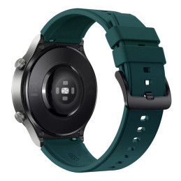 Vienos spalvos silikoninė apyrankė, skirta Huawei Watch GT 2 Pro Green