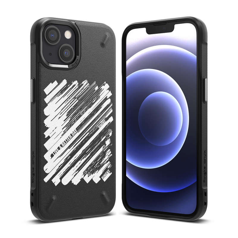 Ringke Onyx Design patvarus dėklo dangtelis iPhone 13 mini juodas (Paint) (OD541E229)