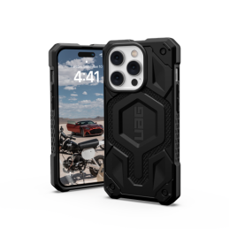 UAG Monarch MagSafe iPhone 14 Pro dėklas – juodas kevlaras