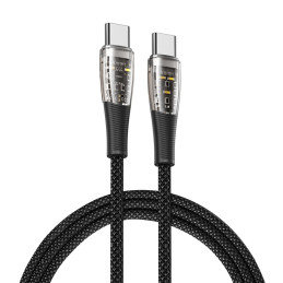 USB-C - USB-C laidas Duzzona A6 65W 480Mb/ s 1m - juodas