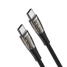 USB-C - USB-C laidas Duzzona A6 65W 480Mb/ s 1m - juodas