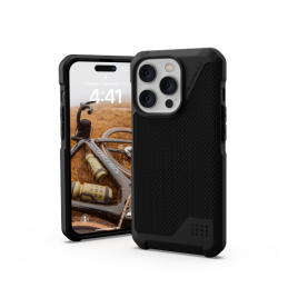 UAG Metropolis LT MagSafe dėklas, skirtas iPhone 14 Pro – juodas kevlaras
