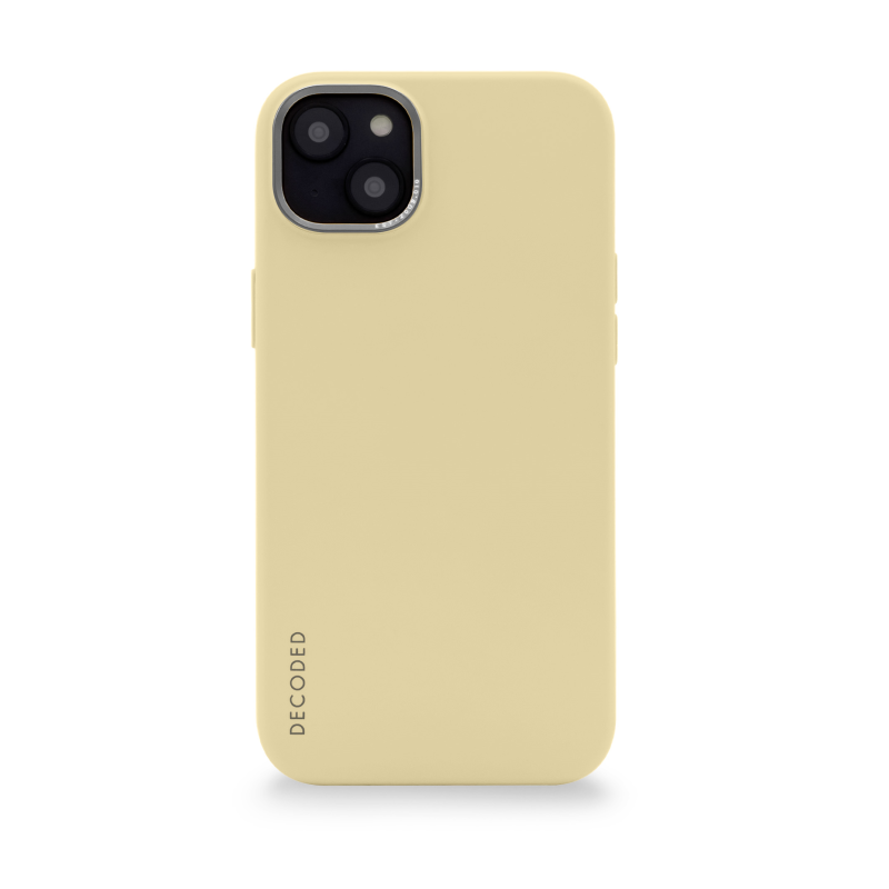 „Decoded“ silikoninis dėklas su „MagSafe“, skirtas „iPhone 13“ / „iPhone 14“ – geltonas