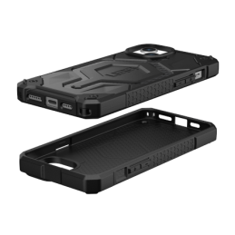 UAG „Monarch Pro“ dėklas su „MagSafe“ technologija, skirtas „iPhone 15 Plus“ – anglies juodumo