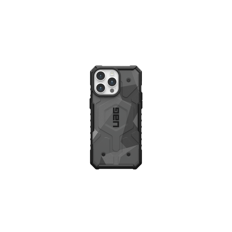 UAG Pathfinder MagSafe dėklas, skirtas iPhone 15 Pro Max – pilkas kamufliažinis