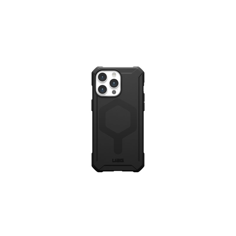 UAG Essential Armor MagSafe dėklas, skirtas iPhone 15 Pro Max – juodas