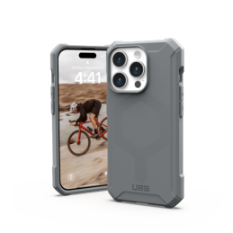 UAG Essential Armor MagSafe dėklas, skirtas iPhone 15 Pro – sidabrinis