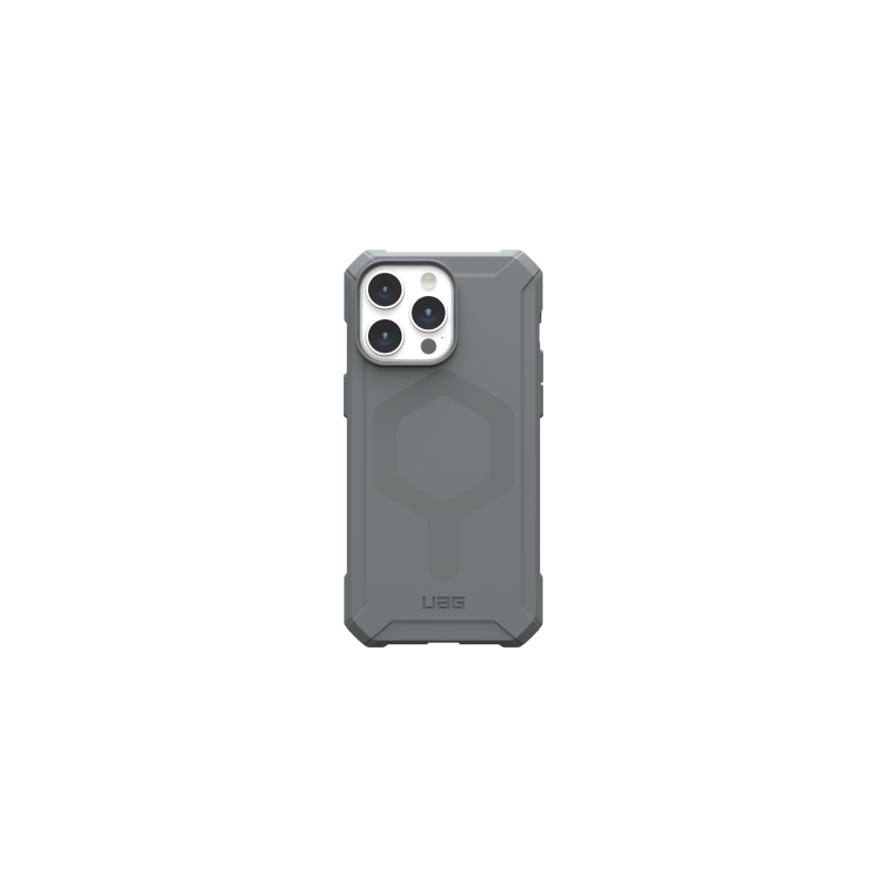 UAG Essential Armor MagSafe dėklas, skirtas iPhone 15 Pro Max – sidabrinis