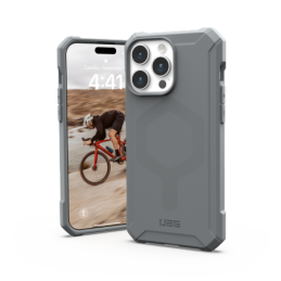 UAG Essential Armor MagSafe dėklas, skirtas iPhone 15 Pro Max – sidabrinis
